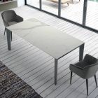 Rozkládací stůl až na 14 sedadel z keramiky a oceli Vyrobeno v Itálii – 70. léta Viadurini