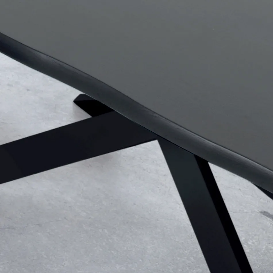 Rozkládací stůl až pro 14 míst z dýhovaného dřeva Made in Italy - Grotta Viadurini