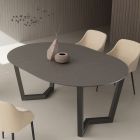 Rozkládací stůl až 180 cm Kulatý laminovaný Hpl Made in Italy - Bastiano Viadurini