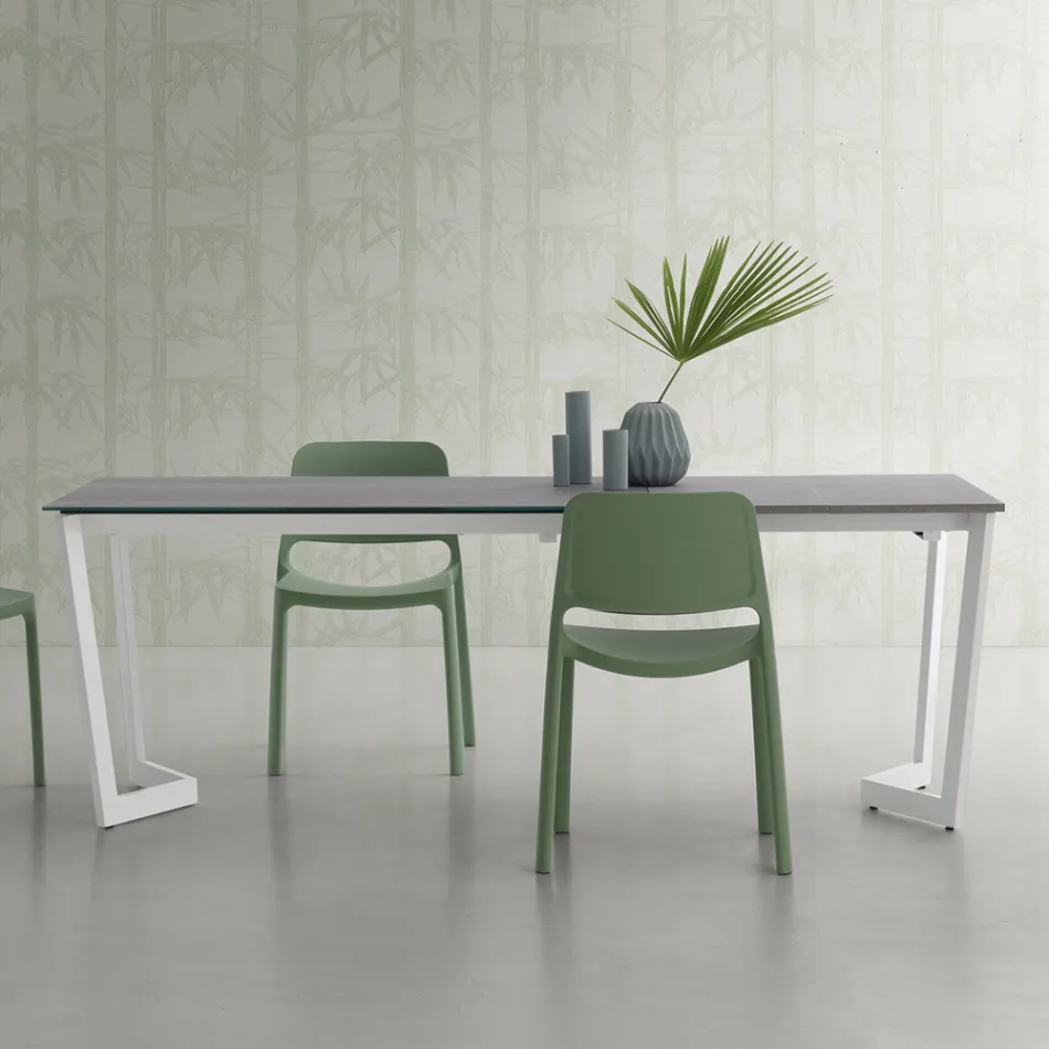 Rozkládací stůl Až 238 cm s laminovanou deskou Made in Italy - Pablito Viadurini