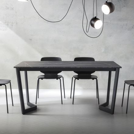 Rozkládací stůl až 238 cm Kovový a barevný Hpl Made in Italy - Pablito Viadurini