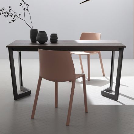Rozkládací stůl až 238 cm Moka Metal a Hpl Made in Italy - Pablito Viadurini