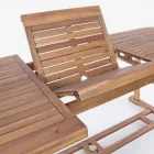 Rozkládací dřevěný zahradní stůl až do 240 cm, od Design - Roxen Viadurini