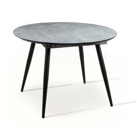 Rozkládací stůl až 150 cm s melaminovou deskou a kovovou podnoží - Iberia Viadurini