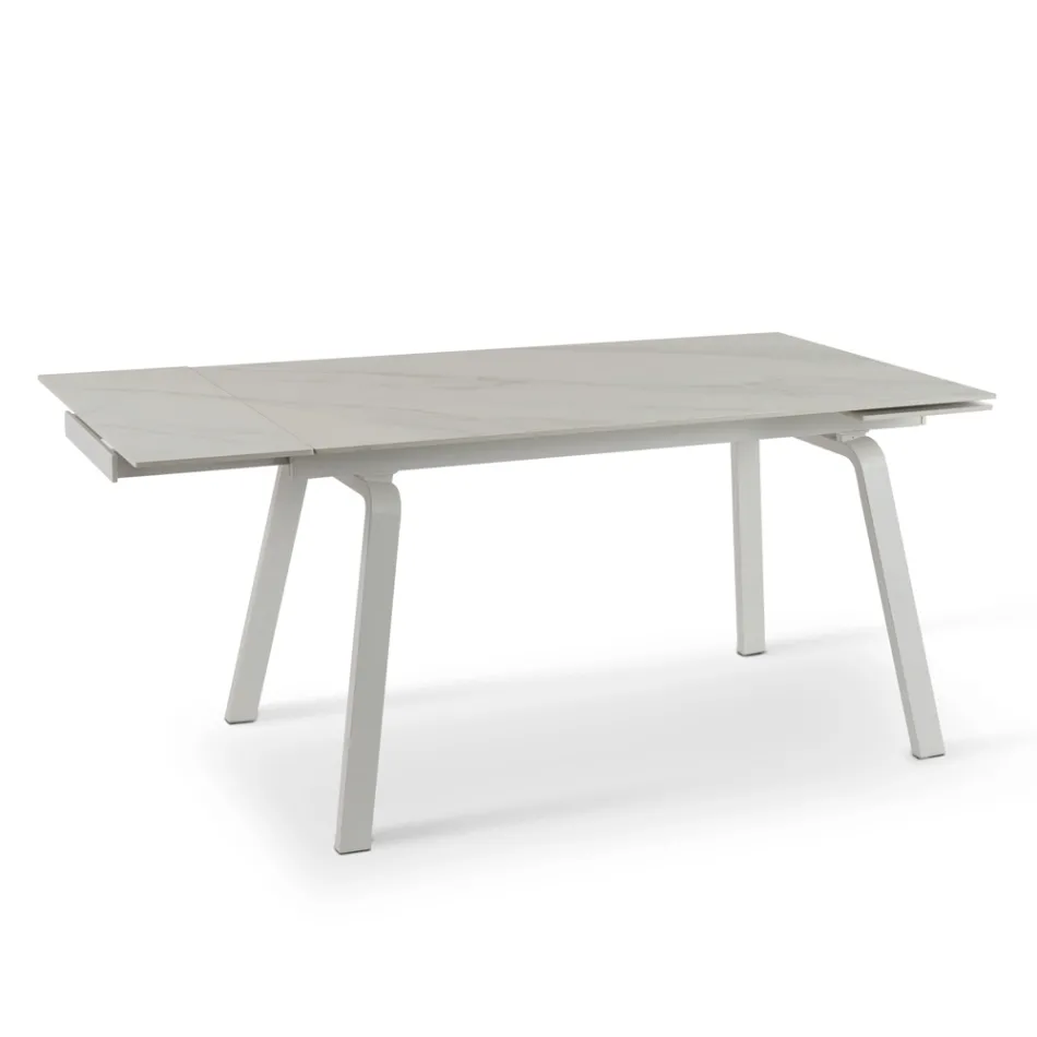 Rozkládací stůl až 200 cm v provedení Marble Effect Sintered Stone - Ananas Viadurini