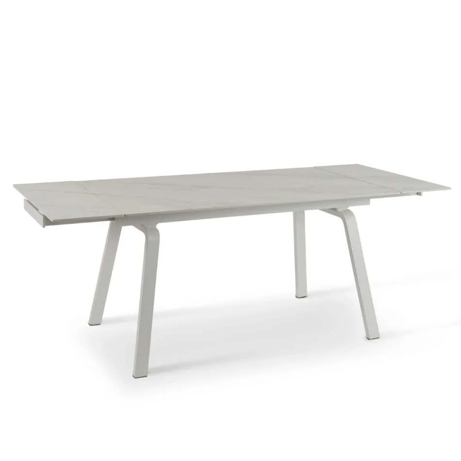 Rozkládací stůl až 200 cm v provedení Marble Effect Sintered Stone - Ananas Viadurini