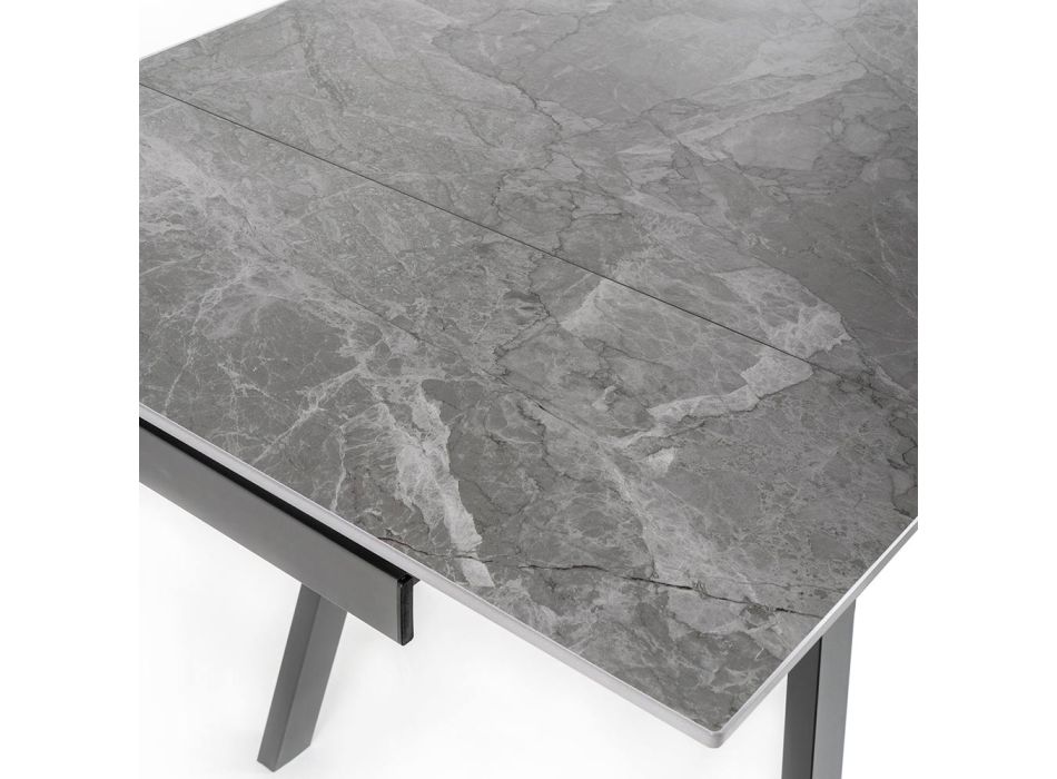 Rozkládací stůl až 200 cm v provedení Marble Effect Sintered Stone - Ananas Viadurini