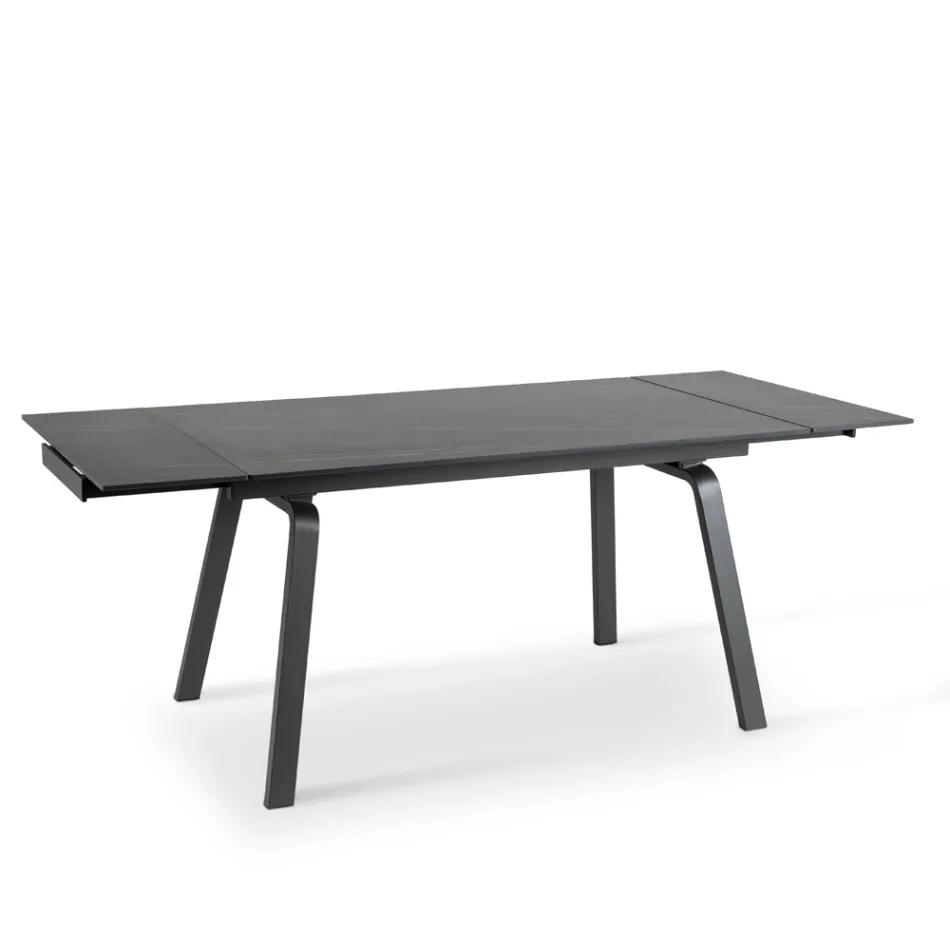 Rozkládací stůl až 200 cm v provedení Marble Effect Sintered Stone - Ananas Viadurini