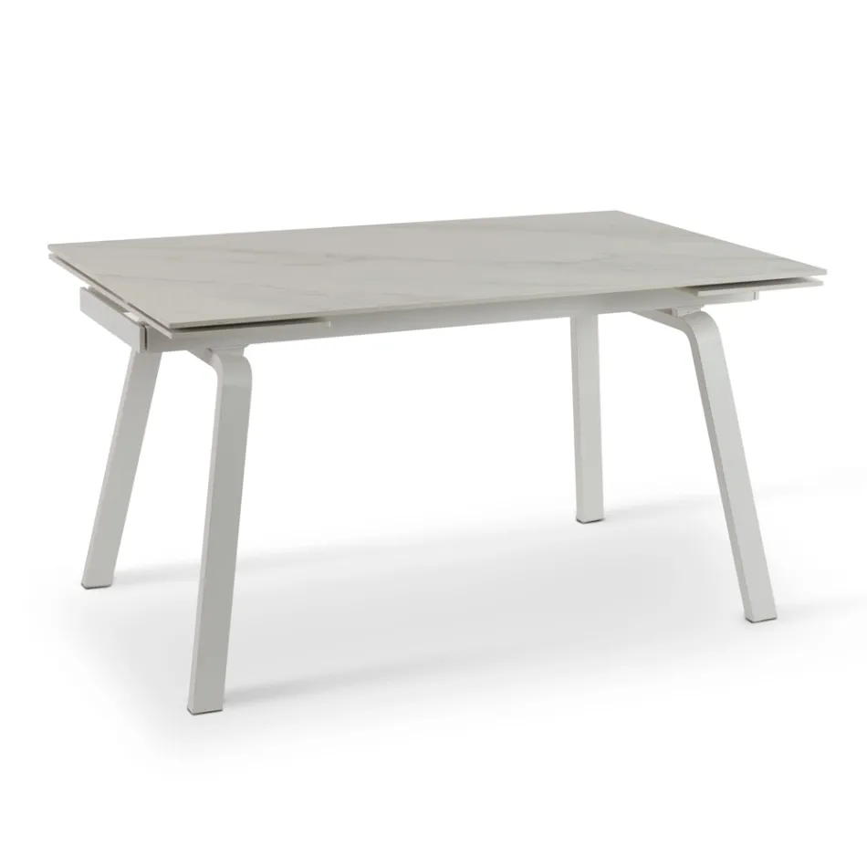 Rozkládací stůl až 200 cm v provedení Marble Effect Sintered Stone - Ananas Viadurini