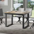 Rozkládací stůl až do 220 cm ze dřeva a železa Made in Italy - Nuvola