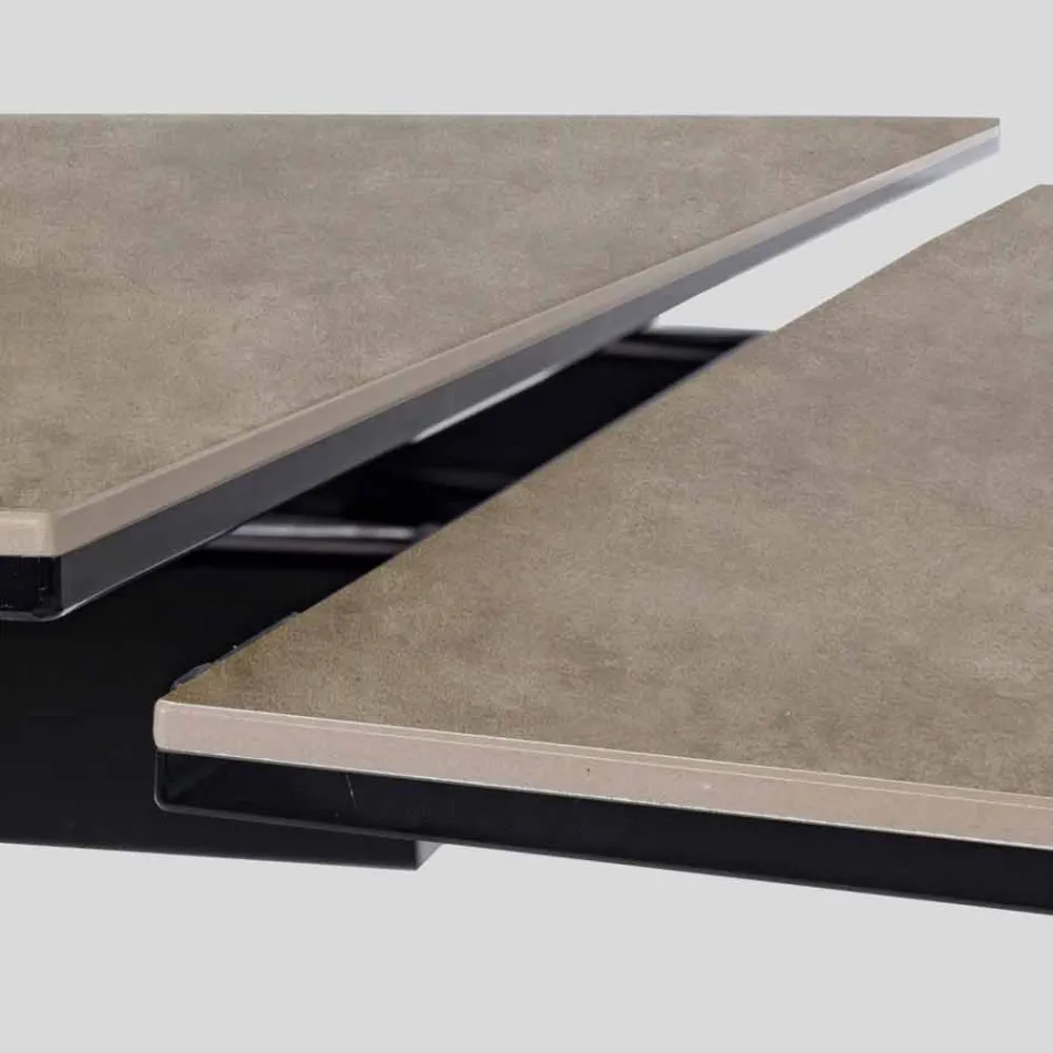 Roztažitelný stůl až 240 cm s keramickou deskou Homemotion - Avici Viadurini