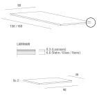Rozkládací stůl až 240 cm s deskou Laminam Made in Italy - Maltese Viadurini