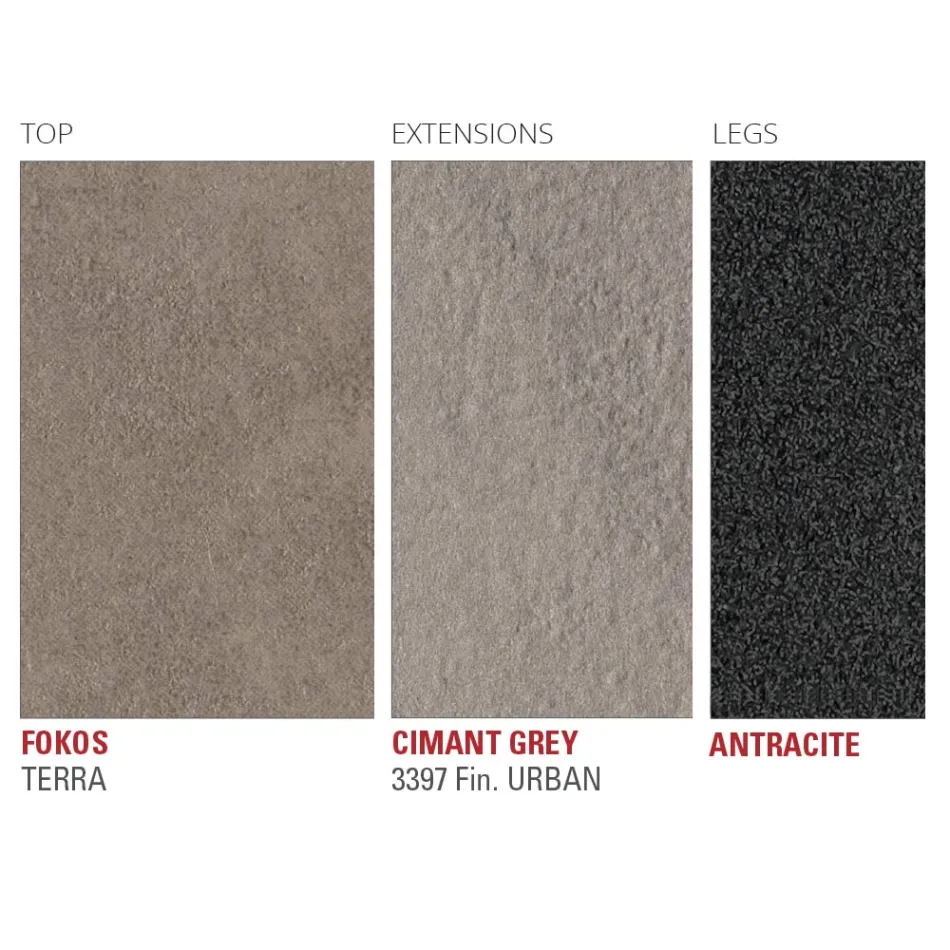 Rozkládací stůl až 240 cm s deskou Laminam Made in Italy - Maltese Viadurini