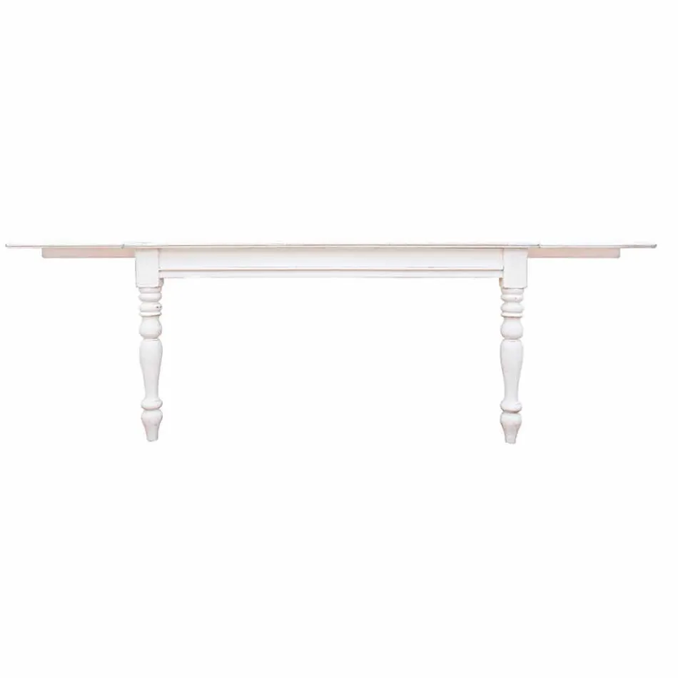 Roztažitelný stůl až 240 cm v Mango Wood a Mdf Homemotion - Tongo Viadurini