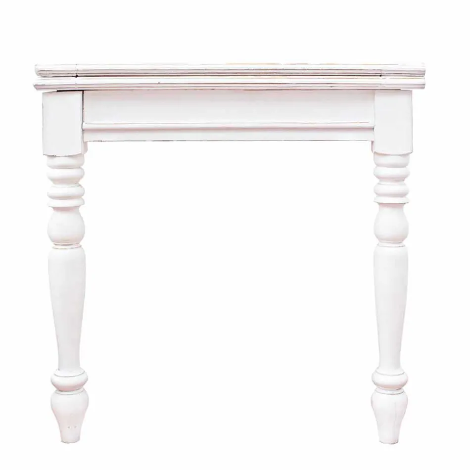 Roztažitelný stůl až 240 cm v Mango Wood a Mdf Homemotion - Tongo Viadurini