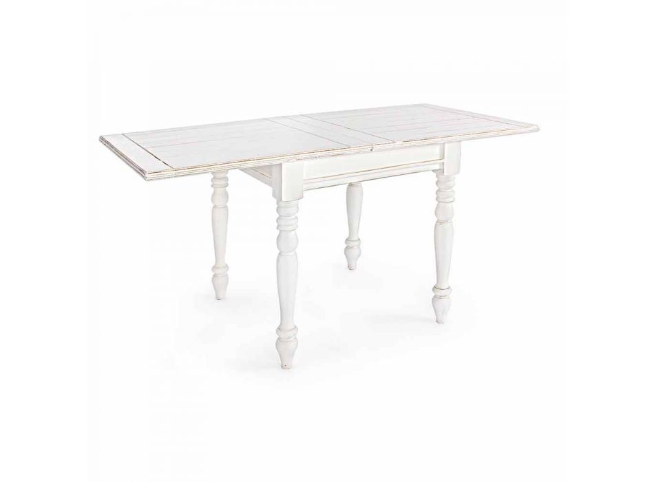 Roztažitelný stůl až 240 cm v Mango Wood a Mdf Homemotion - Tongo Viadurini