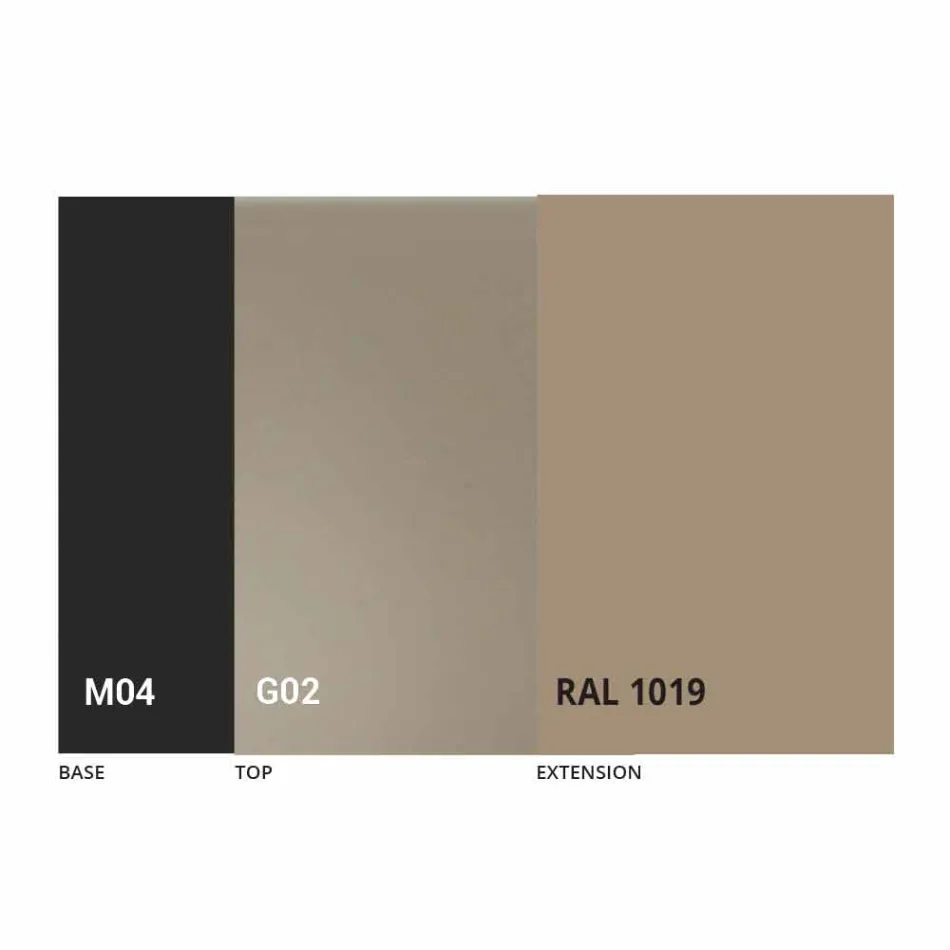 Roztažitelný stůl až 250 cm se skleněnou deskou vyrobené v Itálii - Pitagora Viadurini