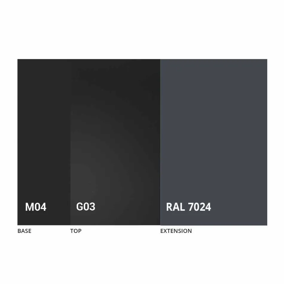 Roztažitelný stůl až 250 cm se skleněnou deskou vyrobené v Itálii - Pitagora Viadurini