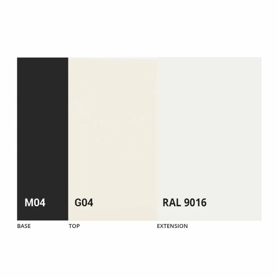 Roztažitelný stůl až 250 cm se skleněnou deskou vyrobené v Itálii - Pitagora Viadurini