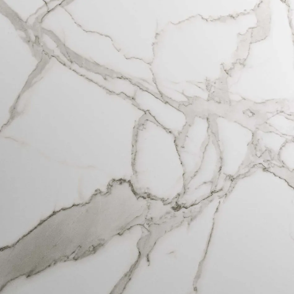 Rozkládací stůl Až 280 cm z oceli a matného keramického skla - Viterbo Viadurini