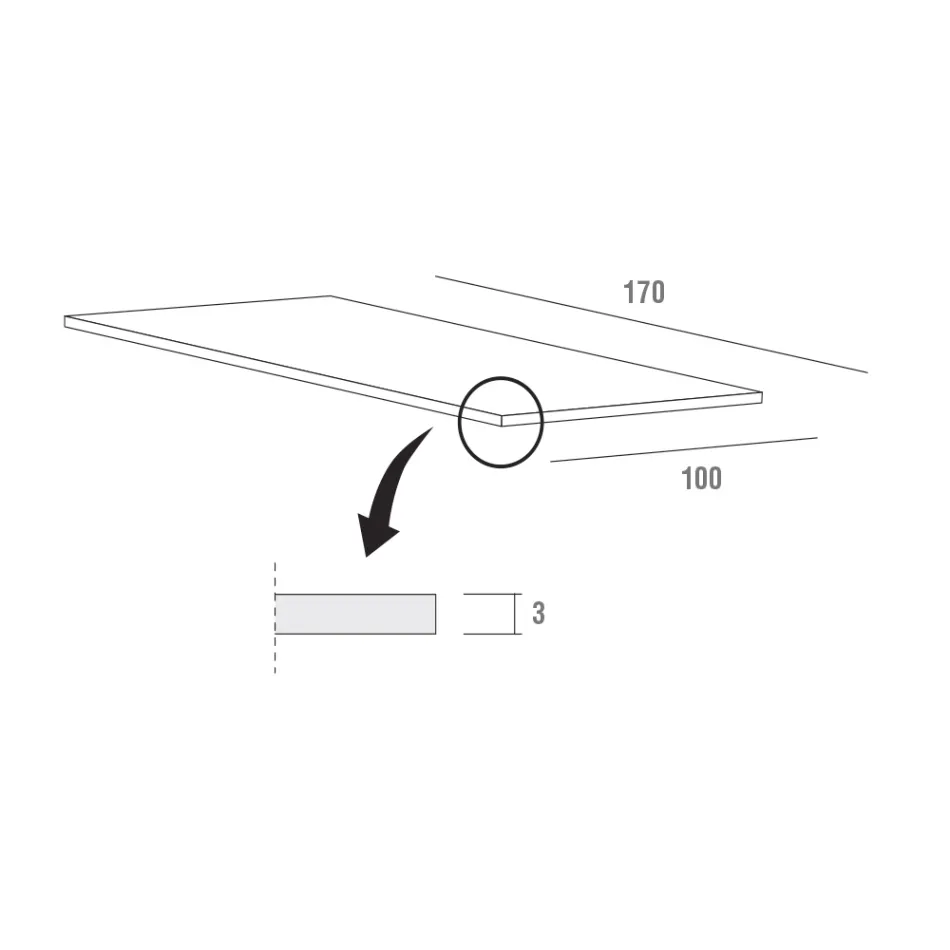 Roztažitelný stůl až do 280 cm ve Fenix Made in Italy, Precious - Aresto Viadurini