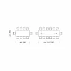 Rozkládací stůl až na 280 cm ze skla a dýhovaného dřeva – Eugrafo Viadurini