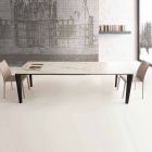 Roztažitelný stůl až 290 cm ze sklokeramiky Vyrobeno v Itálii - Polonio Viadurini