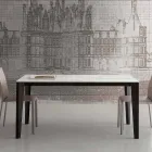 Roztažitelný stůl až 290 cm ze sklokeramiky Vyrobeno v Itálii - Polonio Viadurini