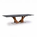 Roztažitelný stůl až 294 cm s deskou Gres Made in Italy - Monique
