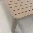 Rozkládací venkovní stůl až 300 cm z lakovaného hliníku - skla Viadurini