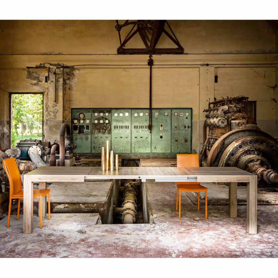 Tabulka rozšiřitelný až 300 cm, moderní design melamin Oky Viadurini