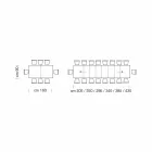 Rozkládací stůl až na 470 cm z dýhovaného dřeva Made in Italy – Gordito Viadurini