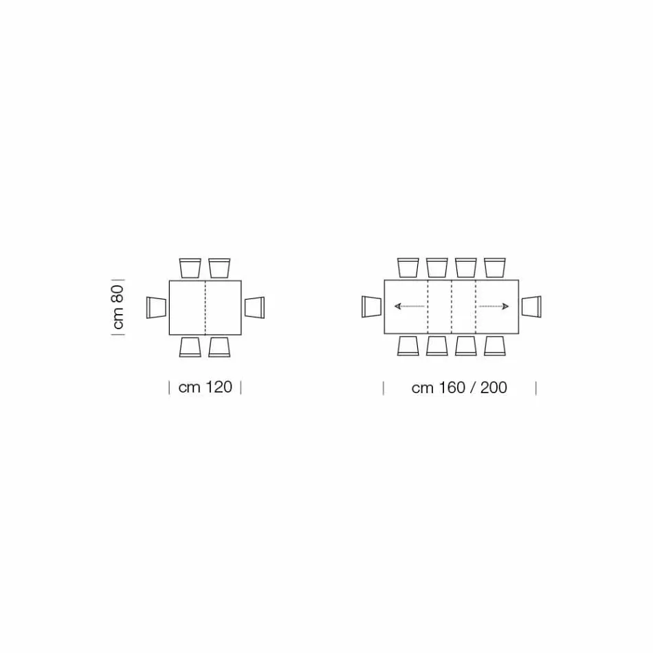 Rozkládací stůl až na 470 cm z dýhovaného dřeva Made in Italy – Gordito Viadurini