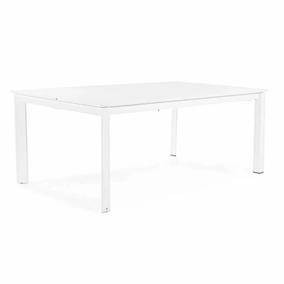 Rozkládací stůl v hliníkovém moderním designu pro venkovní Homemotion - Casper Viadurini