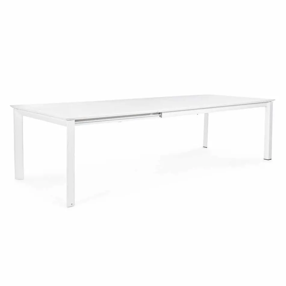 Rozkládací stůl v hliníkovém moderním designu pro venkovní Homemotion - Casper Viadurini