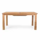 Rozkládací dřevěný zahradní designový stůl pro 6 osob Homemotion - Hunter Viadurini