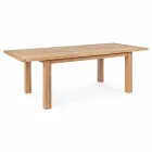 Rozkládací dřevěný zahradní designový stůl pro 6 osob Homemotion - Hunter Viadurini