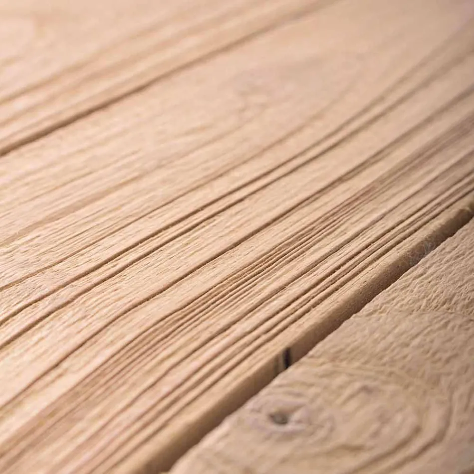 Rozkládací dřevěný zahradní designový stůl pro 6 osob Homemotion - Hunter Viadurini