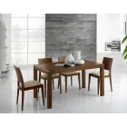 Rozkládací stůl v Ash Woodu s postranními pásy v Ash - Ketla Viadurini