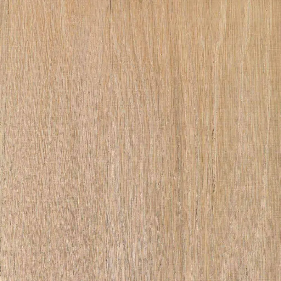 Rozkládací stůl z jasanu s postranními pruhy malovanými šedě - Ketla Viadurini