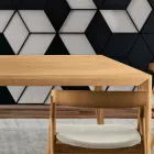 Rozkládací stůl z masivního jasanového dřeva v různých povrchových úpravách - Ferenc Viadurini