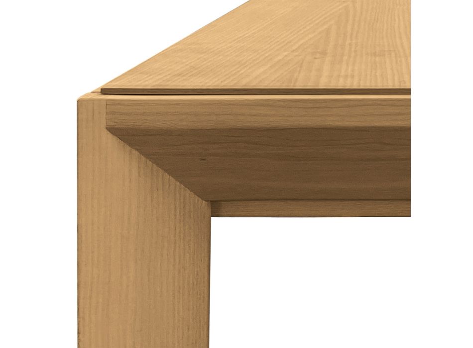 Rozkládací stůl z masivního jasanového dřeva Made in Italy - Judit Viadurini