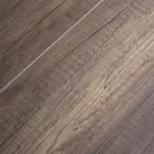 Rozkládací stůl z melaminového dřeva a antracitové železné podložky - Sassone Viadurini