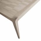 Stolní dřevěný stůl přírodní ořech šedý moderní design Matis Viadurini