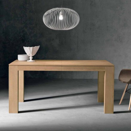 Rozkládací dubový dřevěný stůl vyrobený v Itálii - Sondrio Viadurini