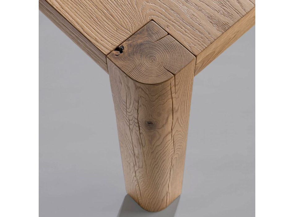 Rozkládací stůl z laťovky a čtvercových nohou Made in Italy - Rillian Viadurini
