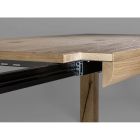 Rozkládací stůl z laťovky a čtvercových nohou Made in Italy - Rillian Viadurini