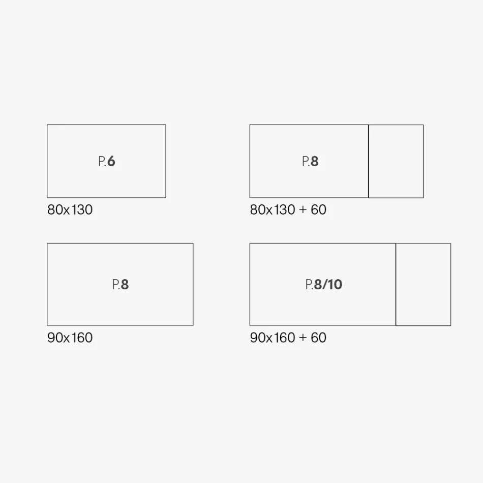 Rozšiřitelný melaminový stůl s různými povrchovými úpravami vyrobený v Itálii - Lily Viadurini