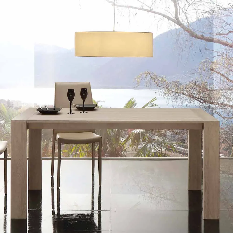 Roztahovací stůl v melaminu MDF a moderní Jesi Viadurini