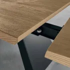 Rozkládací stolek v dubu Made in Italy - Zerba Viadurini